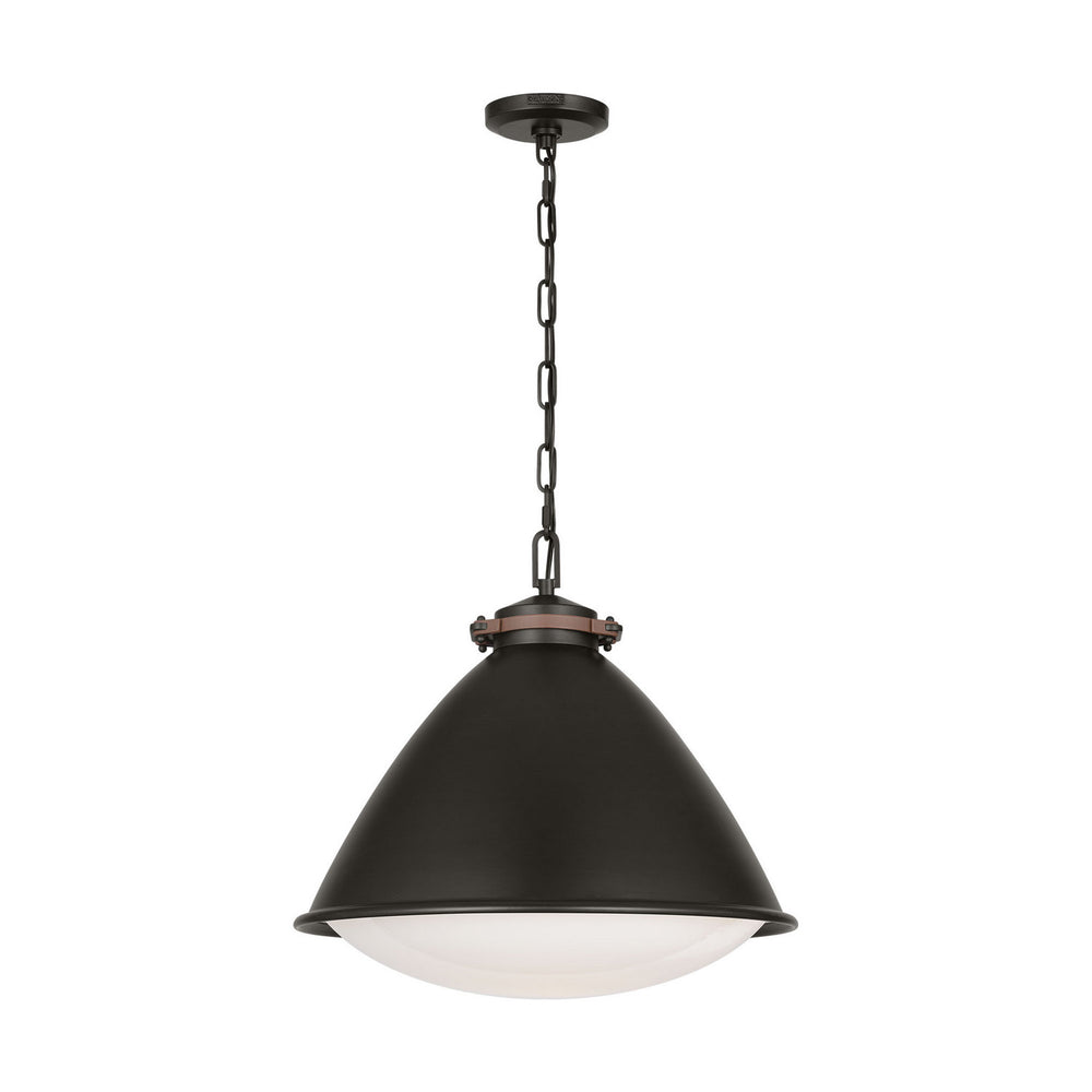 Visual Comfort Studio Canada - One Light Pendant - Hayward - Aged Iron- Union Lighting Luminaires Decor
