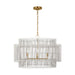 Visual Comfort Studio Canada - Four Light Pendant - Elio - Burnished Brass- Union Lighting Luminaires Decor