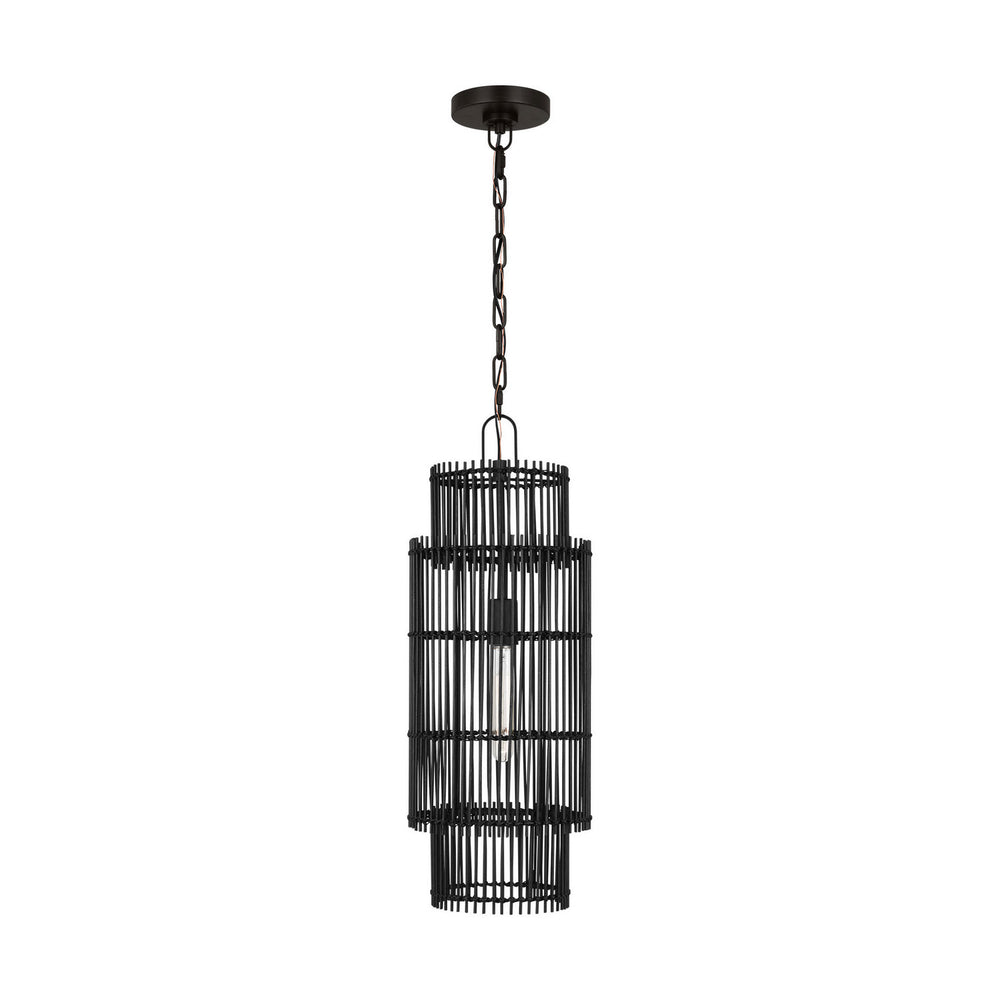 Visual Comfort Studio Canada - One Light Pendant - Elio - Aged Iron- Union Lighting Luminaires Decor