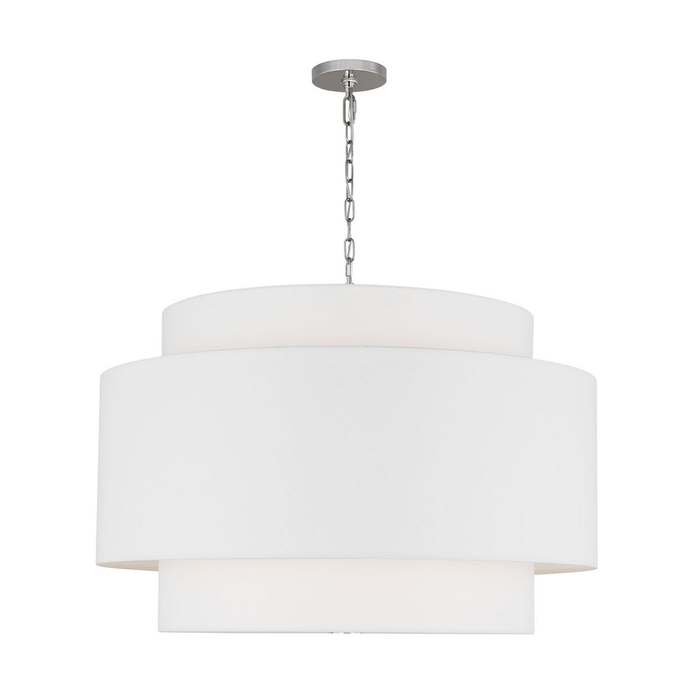 Visual Comfort Studio Canada - Four Light Pendant - Sawyer - Polished Nickel- Union Lighting Luminaires Decor