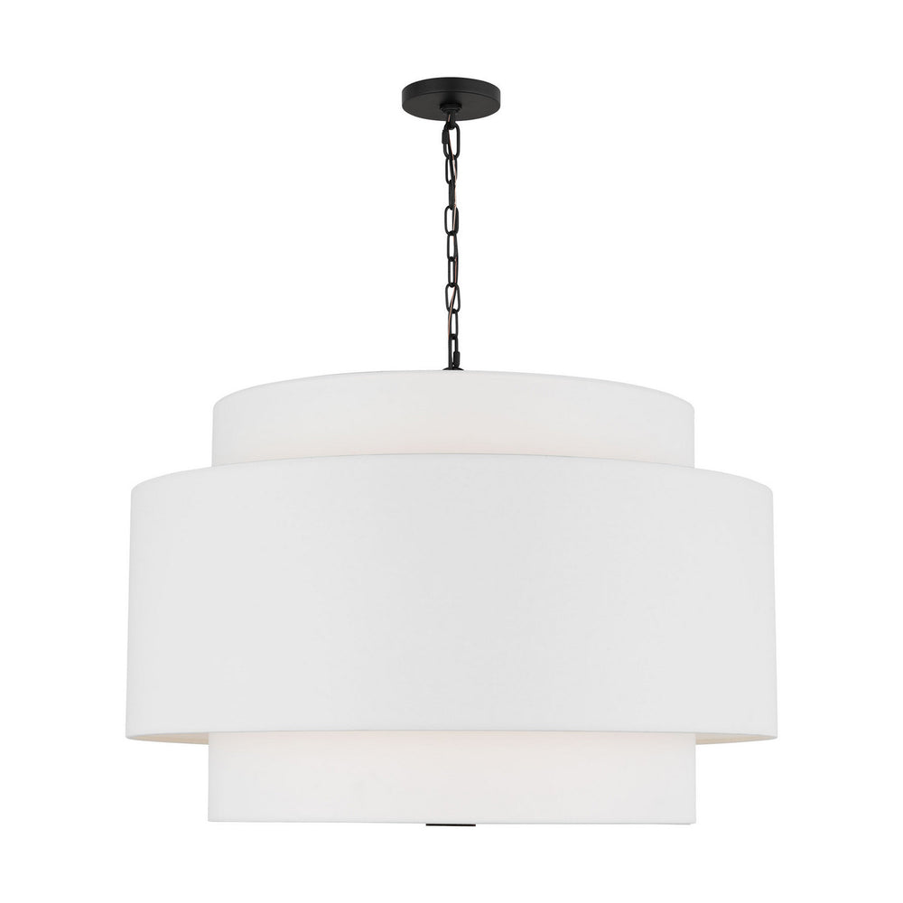 Visual Comfort Studio Canada - Four Light Pendant - Sawyer - Midnight Black- Union Lighting Luminaires Decor
