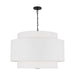 Visual Comfort Studio Canada - Four Light Pendant - Sawyer - Midnight Black- Union Lighting Luminaires Decor