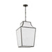Visual Comfort Studio Canada - Four Light Pendant - Arnio - Aged Iron- Union Lighting Luminaires Decor