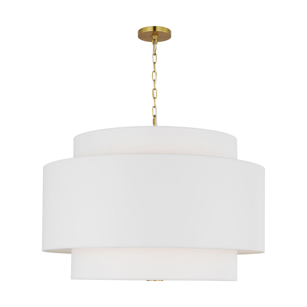 Visual Comfort Studio Canada - Four Light Pendant - Sawyer - Burnished Brass- Union Lighting Luminaires Decor