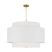 Visual Comfort Studio Canada - Four Light Pendant - Sawyer - Burnished Brass- Union Lighting Luminaires Decor
