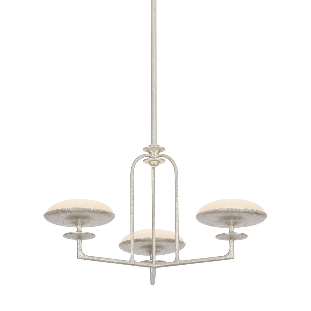 Troy Lighting Canada - LED Chandelier - Pacific - Warm Silver Leaf- Union Lighting Luminaires Decor