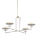 Troy Lighting Canada - LED Chandelier - Pacific - Warm Silver Leaf- Union Lighting Luminaires Decor