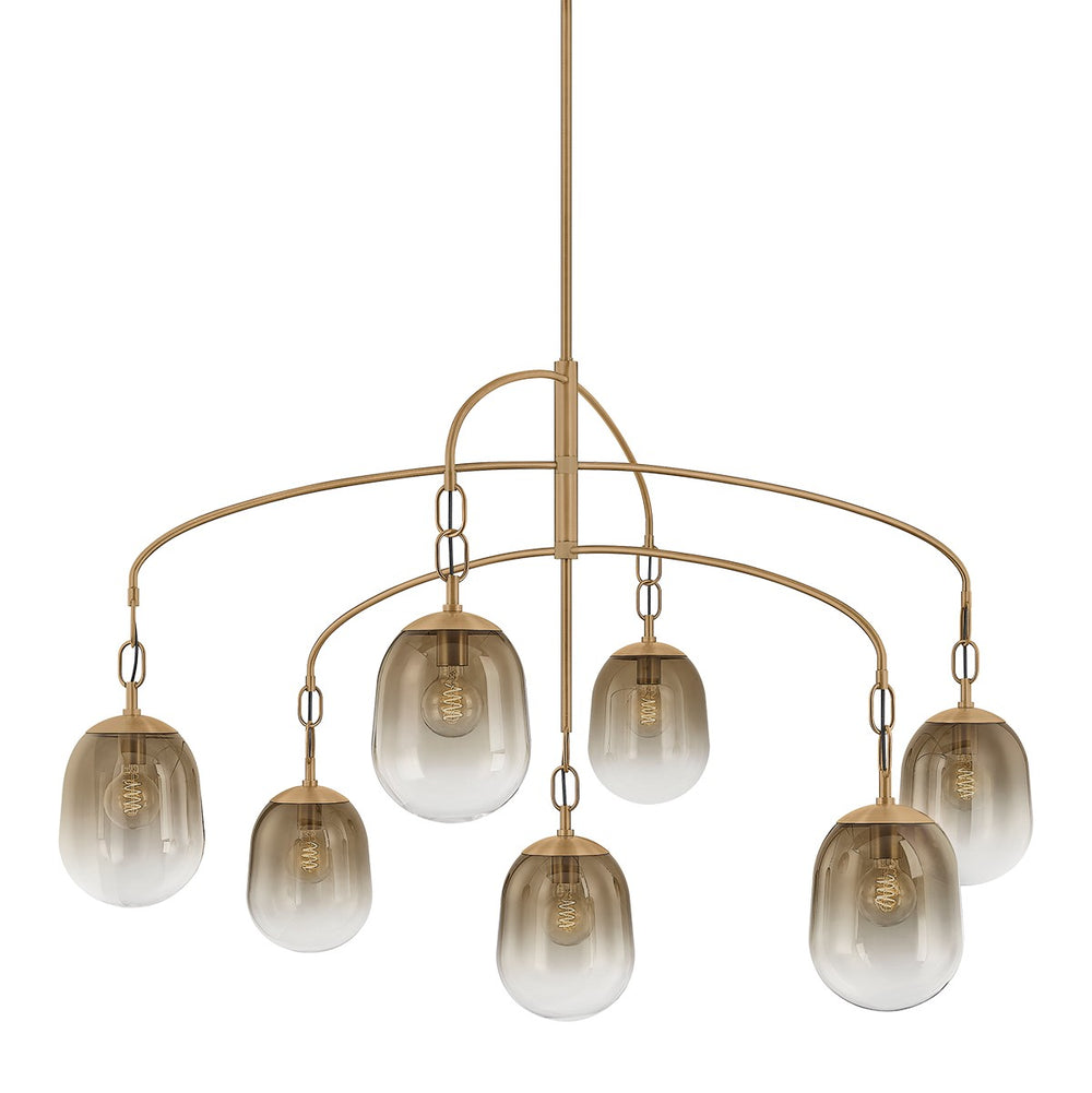 Troy Lighting Canada - Seven Light Chandelier - Harvey - Patina Brass- Union Lighting Luminaires Decor