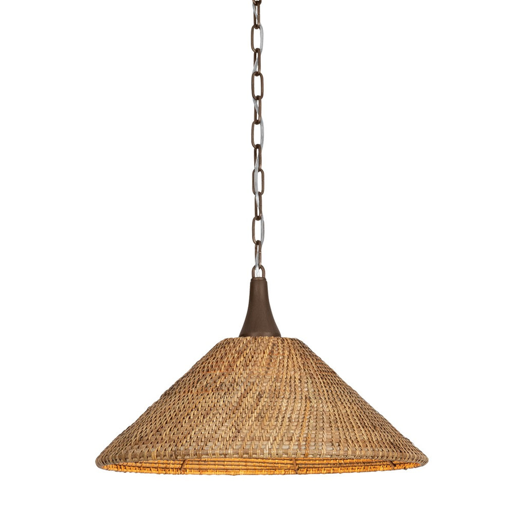 Troy Lighting Canada - One Light Pendant - Kenzo - Bronze Leaf- Union Lighting Luminaires Decor