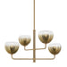 Troy Lighting Canada - Four Light Chandelier - August - Patina Brass- Union Lighting Luminaires Decor