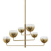 Troy Lighting Canada - Six Light Chandelier - August - Patina Brass- Union Lighting Luminaires Decor