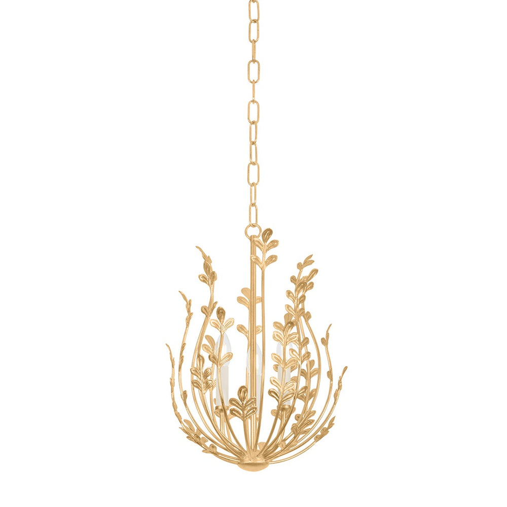 Troy Lighting Canada - Three Light Chandelier - Delmore - Vintage Gold Leaf- Union Lighting Luminaires Decor