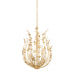 Troy Lighting Canada - Six Light Chandelier - Delmore - Vintage Gold Leaf- Union Lighting Luminaires Decor