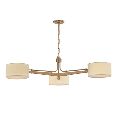 Troy Lighting Canada - Three Light Chandelier - Mailo - Patina Brass- Union Lighting Luminaires Decor