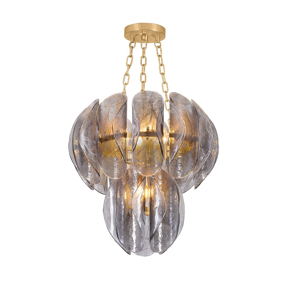 Corbett Lighting Canada - Five Light Chandelier - Anatase - Vintage Gold Leaf- Union Lighting Luminaires Decor