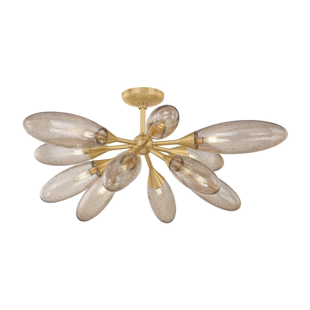 Corbett Lighting Canada - 12 Light Semi Flush Mount - Cordoba - Vintage Brass- Union Lighting Luminaires Decor