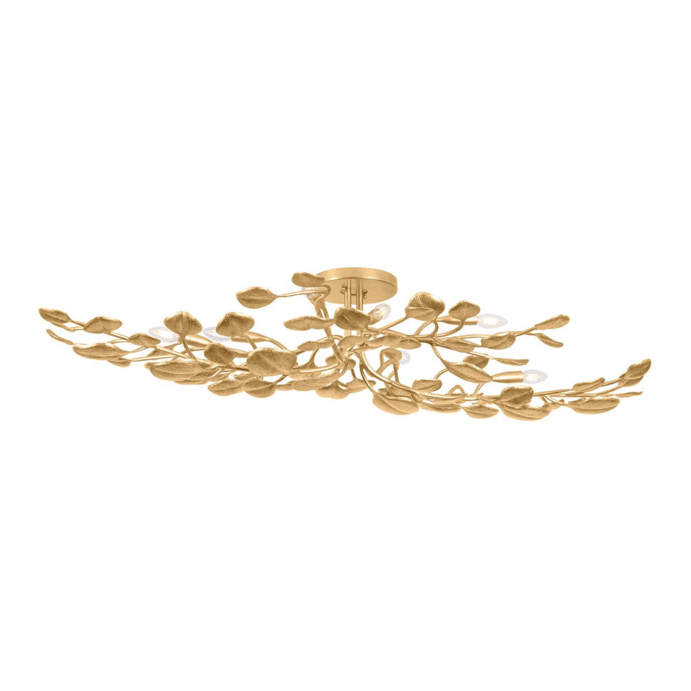 Corbett Lighting Canada - Eight Light Semi Flush Mount - Menorca - Vintage Gold Leaf- Union Lighting Luminaires Decor