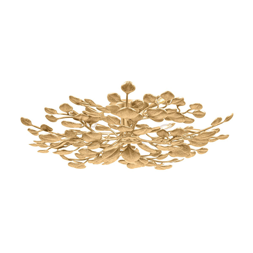 Corbett Lighting Canada - Ten Light Semi Flush Mount - Menorca - Vintage Gold Leaf- Union Lighting Luminaires Decor