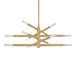 Corbett Lighting Canada - LED Chandelier - Strasbourg - Vintage Brass- Union Lighting Luminaires Decor