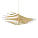 Corbett Lighting Canada - LED Chandelier - Strasbourg - Vintage Brass- Union Lighting Luminaires Decor