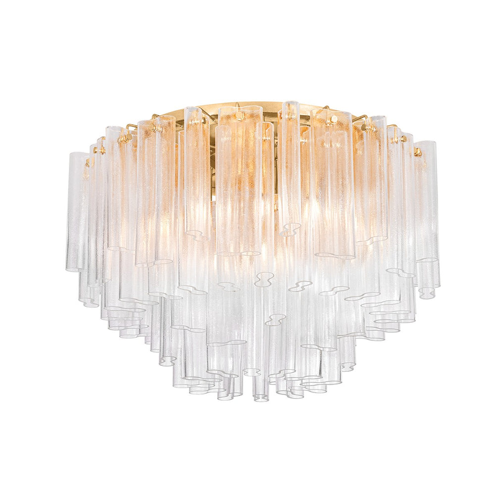 Corbett Lighting Canada - 15 Light Semi Flush Mount - Varenna - Vintage Gold Leaf- Union Lighting Luminaires Decor