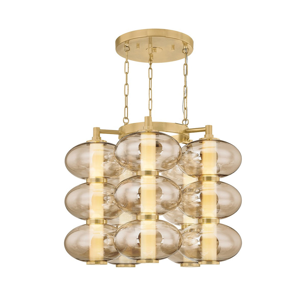 Corbett Lighting Canada - LED Chandelier - Toulouse - Vintage Brass- Union Lighting Luminaires Decor
