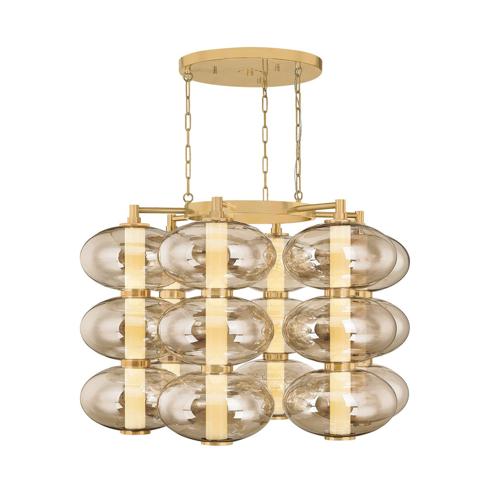 Corbett Lighting Canada - LED Chandelier - Toulouse - Vintage Brass- Union Lighting Luminaires Decor