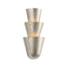 Corbett Lighting Canada - Three Light Wall Sconce - Bucharest - Warm Silver Leaf- Union Lighting Luminaires Decor
