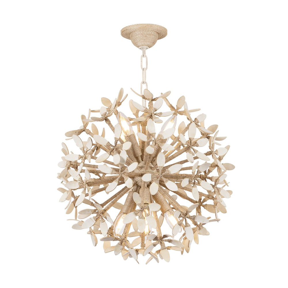 Corbett Lighting Canada - Eight Light Chandelier - Corfu - Ivory Coco- Union Lighting Luminaires Decor