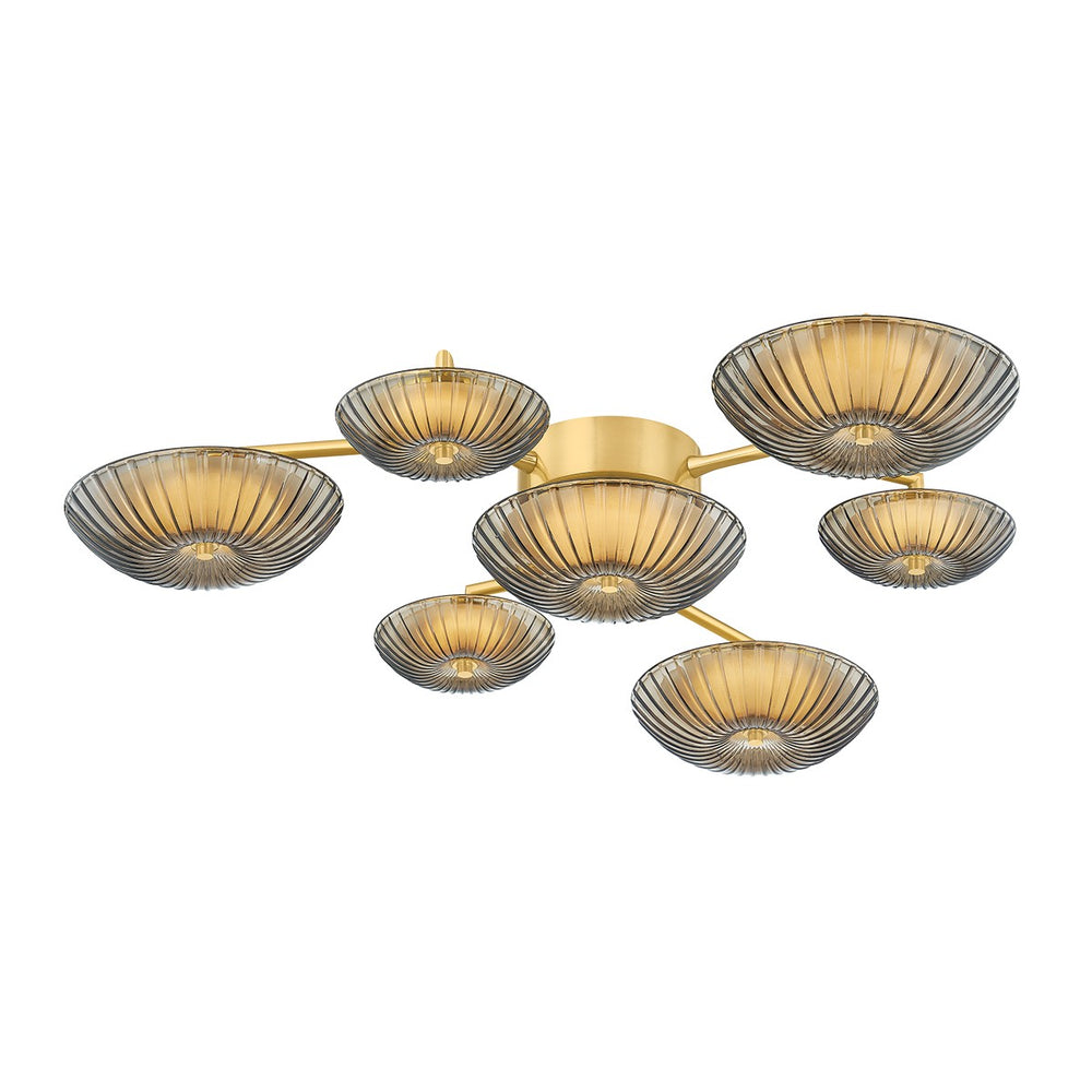 Corbett Lighting Canada - LED Flush Mount - Birmingham - Vintage Polished Brass- Union Lighting Luminaires Decor
