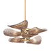 Corbett Lighting Canada - Eight Light Semi Flush Mount - Cardiff - Vintage Gold Leaf- Union Lighting Luminaires Decor