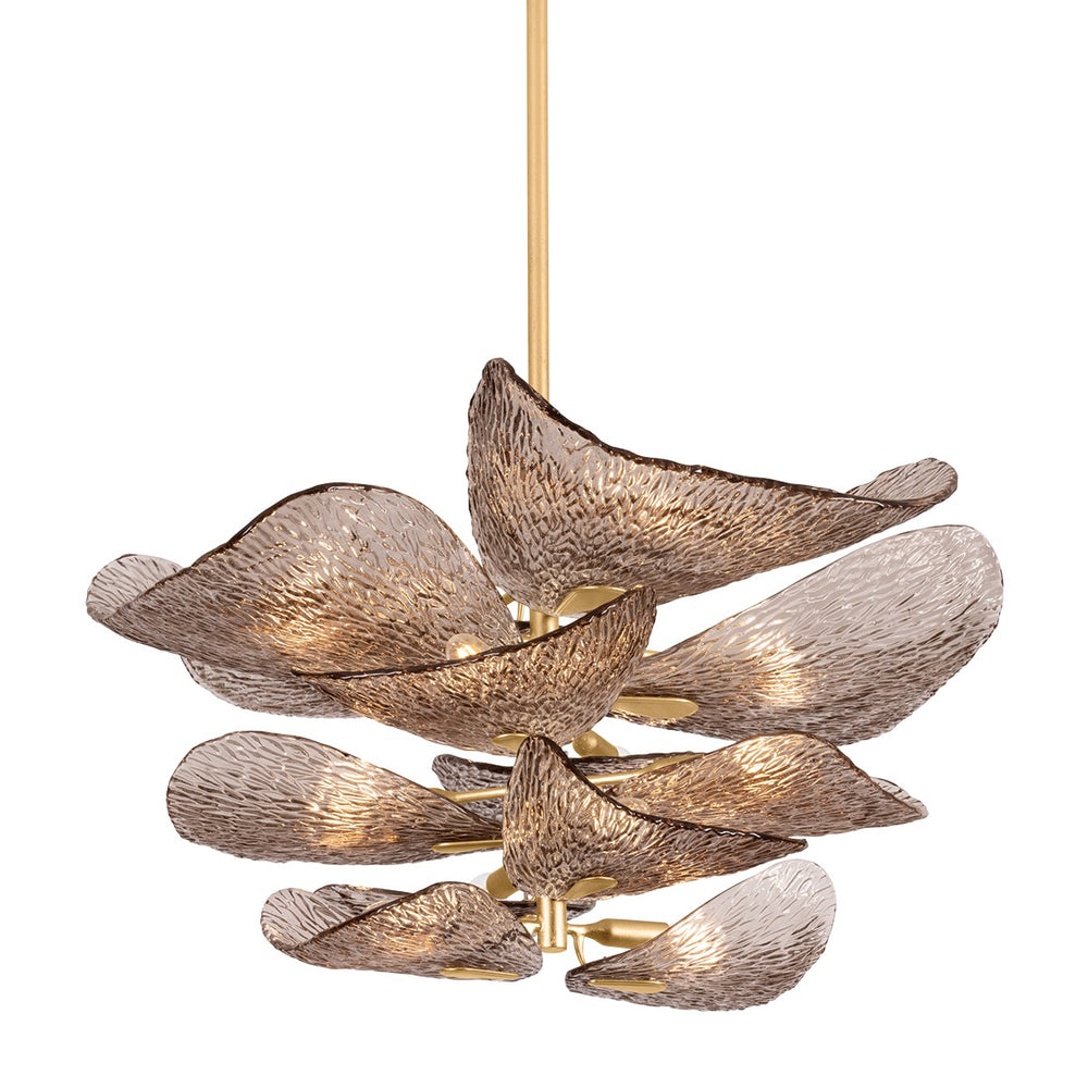 Corbett Lighting Canada - 12 Light Chandelier - Cardiff - Vintage Gold Leaf- Union Lighting Luminaires Decor