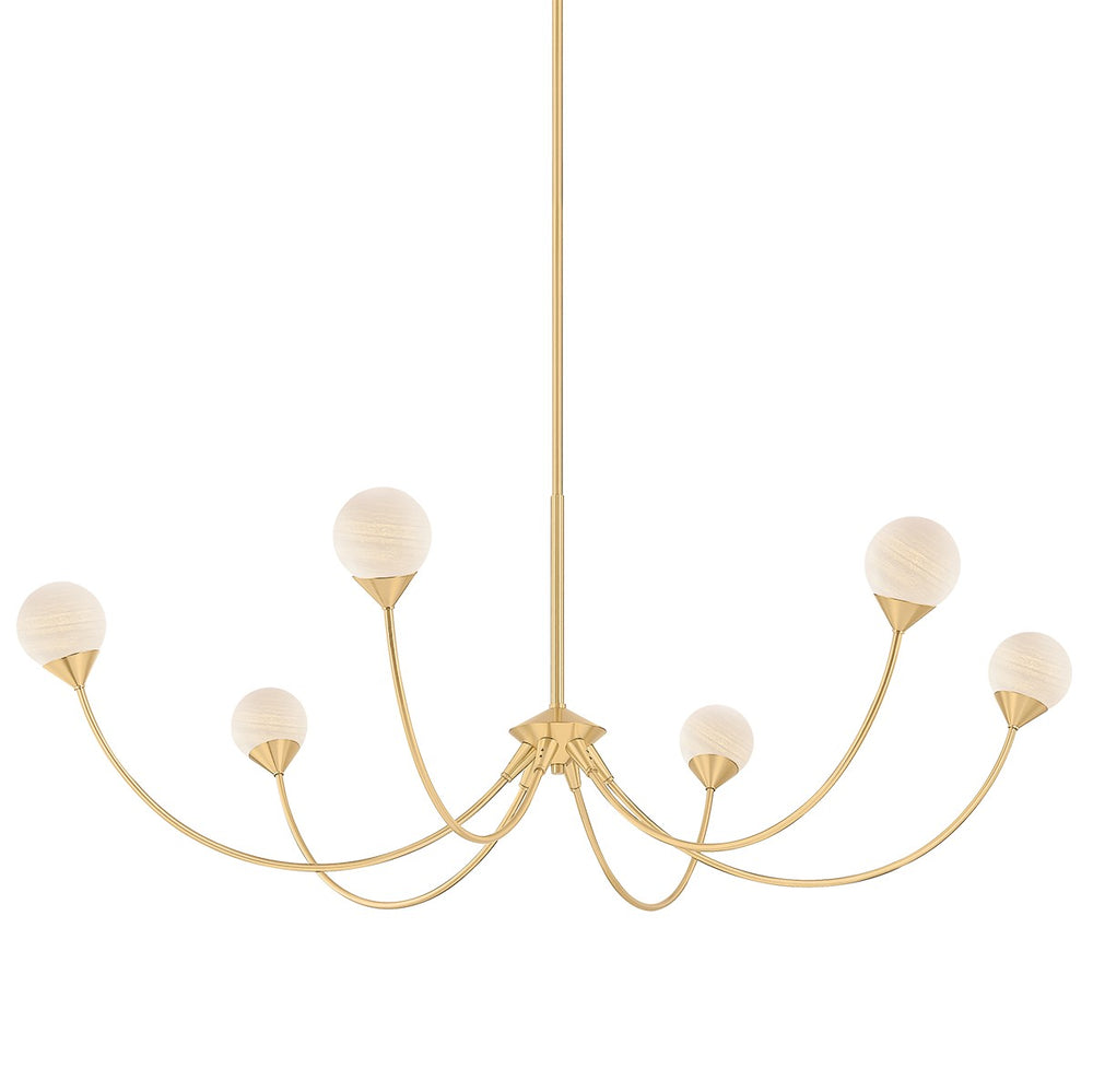 Mitzi Canada - LED Chandelier - Natasha - Aged Brass- Union Lighting Luminaires Decor