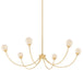 Mitzi Canada - LED Chandelier - Natasha - Aged Brass- Union Lighting Luminaires Decor