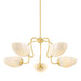Mitzi Canada - Five Light Chandelier - Reva - Aged Brass- Union Lighting Luminaires Decor