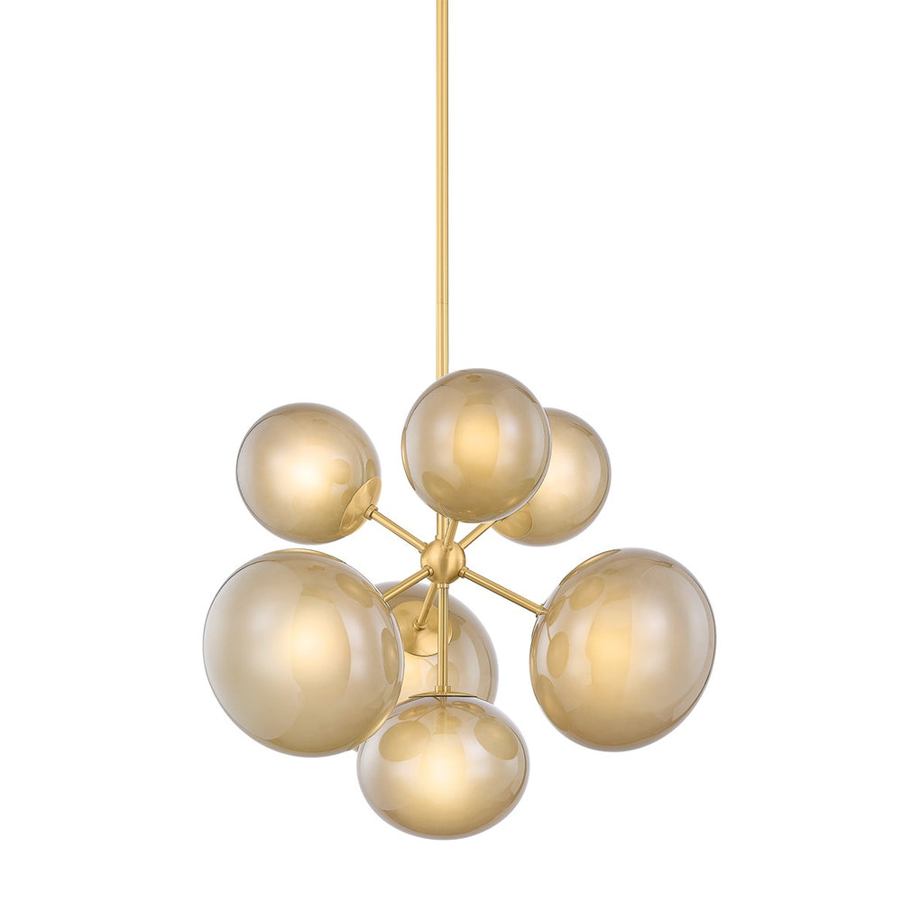 Mitzi Canada - Seven Light Chandelier - Zaley - Aged Brass- Union Lighting Luminaires Decor