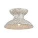 Mitzi Canada - One Light Flush Mount - Carina - Aged Brass/Ceramic Belgian Crackle- Union Lighting Luminaires Decor