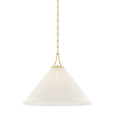 Mitzi Canada - One Light Pendant - Merida - Aged Brass- Union Lighting Luminaires Decor