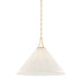 Mitzi Canada - One Light Pendant - Merida - Aged Brass- Union Lighting Luminaires Decor