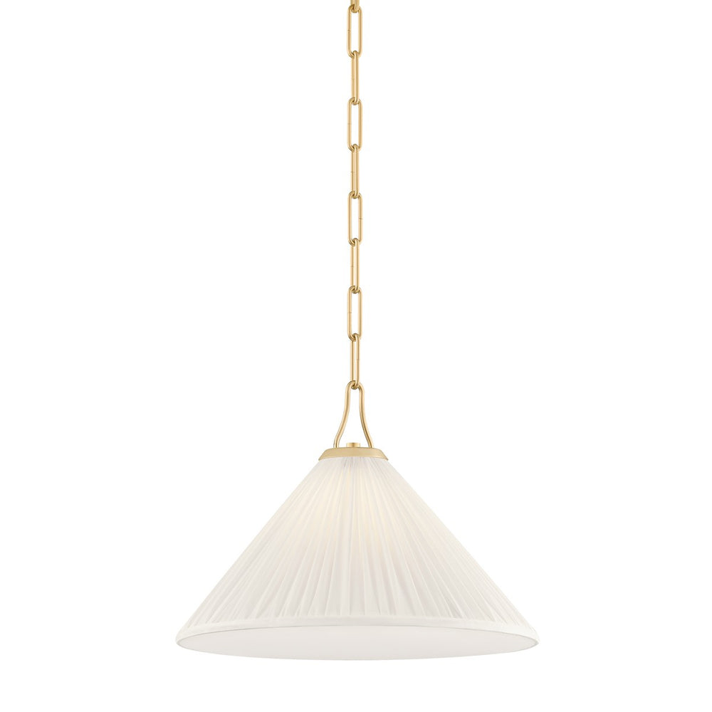Mitzi Canada - One Light Pendant - Merida - Aged Brass- Union Lighting Luminaires Decor