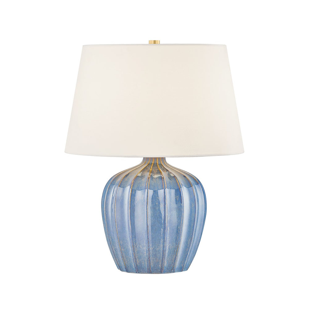 Mitzi Canada - One Light Table Lamp - Myla - Aged Brass/Ceramic Spring Lake- Union Lighting Luminaires Decor