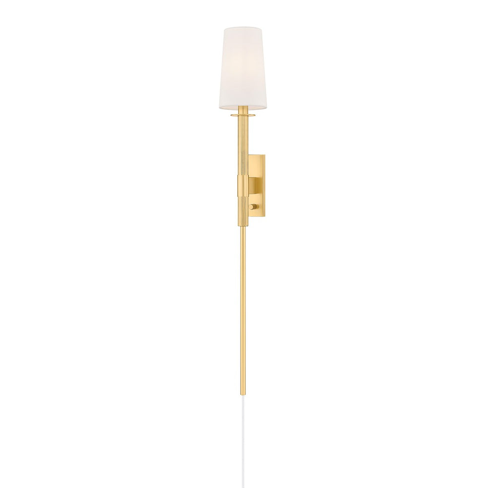 Mitzi Canada - One Light Wall Sconce - Ginny - Aged Brass- Union Lighting Luminaires Decor