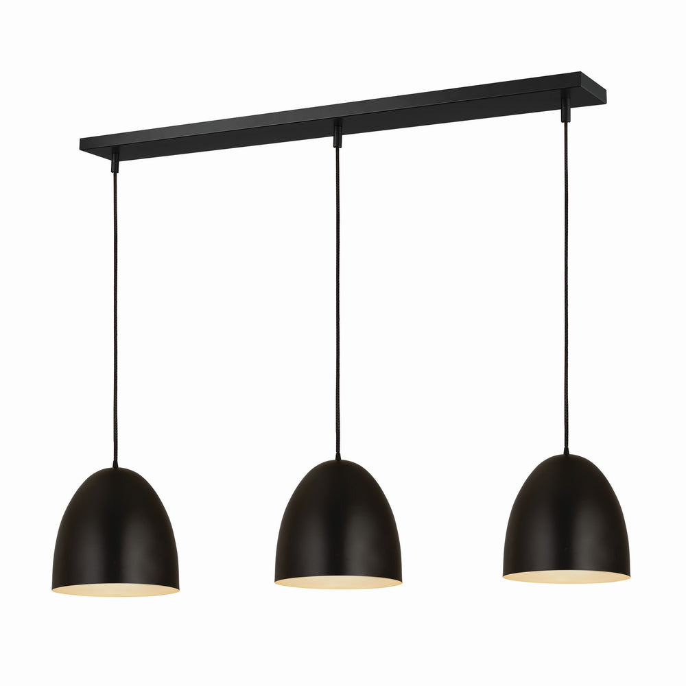 Z-Lite Canada - Three Light Pendant - Z-Studio - Satin Black- Union Lighting Luminaires Decor