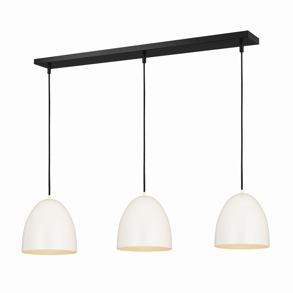 Z-Lite Canada - Three Light Pendant - Z-Studio - Satin White- Union Lighting Luminaires Decor
