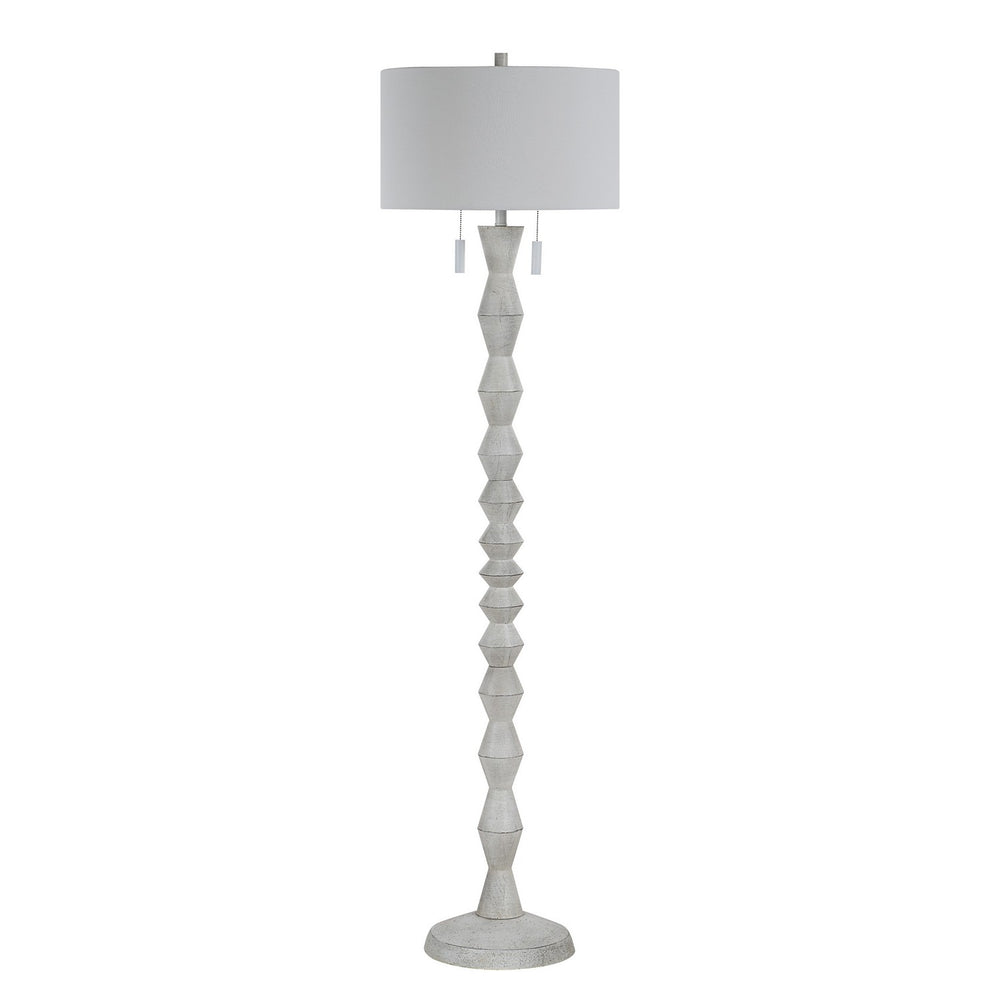 Renwil Canada - Floor Lamp - Sorriso - White Wood Texture- Union Lighting Luminaires Decor