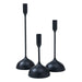 Renwil Canada - Set Of 3 Tapered Candle Holder - Chambers - Matte Black- Union Lighting Luminaires Decor