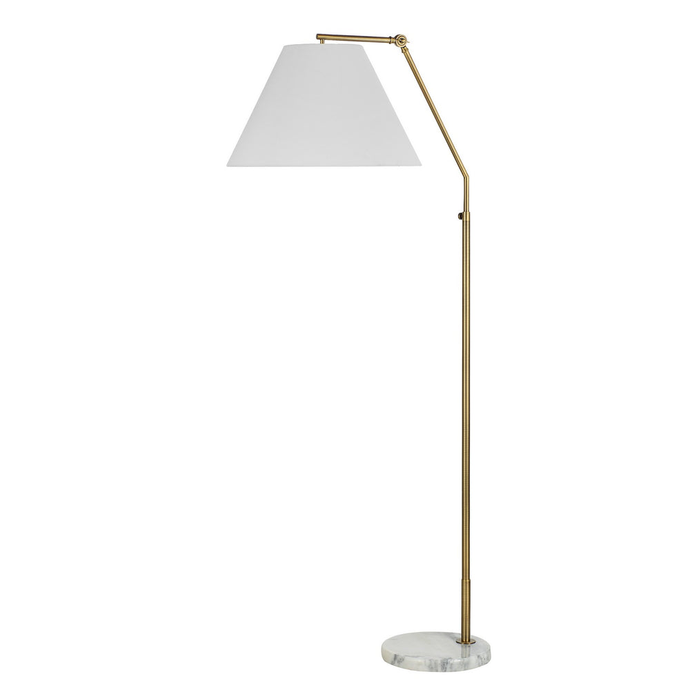 Renwil Canada - LED Floor Lamp - Claire - Dark Antique Brushed Brass- Union Lighting Luminaires Decor