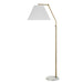 Renwil Canada - LED Floor Lamp - Claire - Dark Antique Brushed Brass- Union Lighting Luminaires Decor