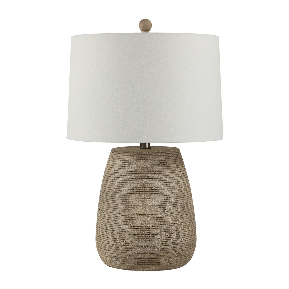 Renwil Canada - Table Lamp - Optima - Faux Ribbed Stone Texture- Union Lighting Luminaires Decor