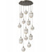 Avenue Lighting - 13 Light Pendant - Sedona - Alabaster / Aged Brass- Union Lighting Luminaires Decor